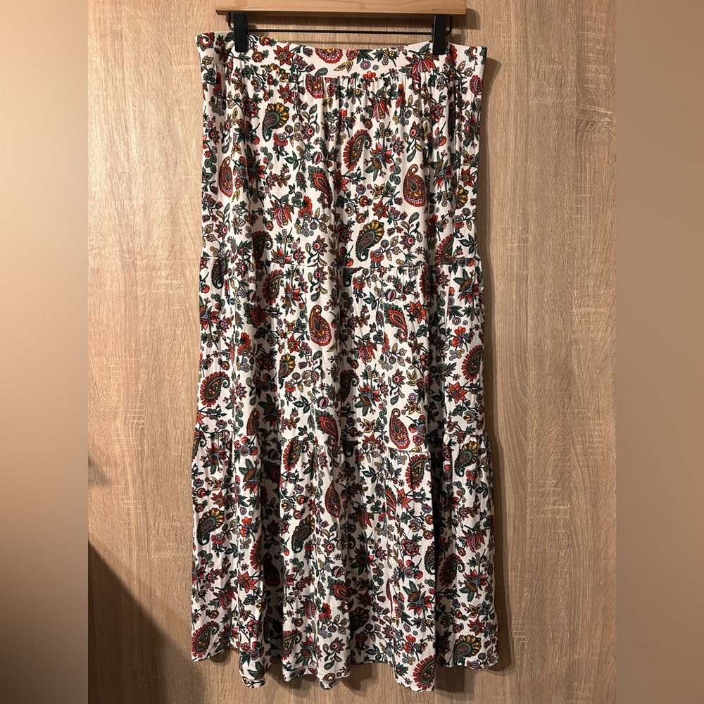 Boden Paisley Maxi Skirt Size 12P